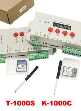 LED全彩灯带控制器K-1000C支持RGBW可编程DMX512T1000S升级版2812