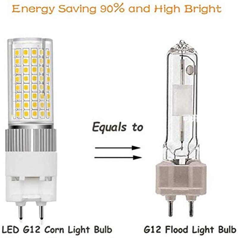 宽压100-277V led g12玉米灯 12W 120颗2835灯珠 CDM-T 120W 带罩