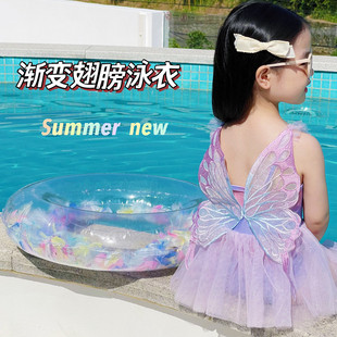 儿童游泳衣宝宝泳衣女宝绝美女童两2岁3女孩高级感洋气小童可厂家