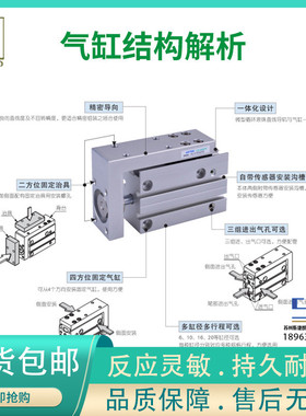 CARROLAND气缸JHLH6X5S/10S-JHLH16X30S JHLH20X30S JHLH10X10S