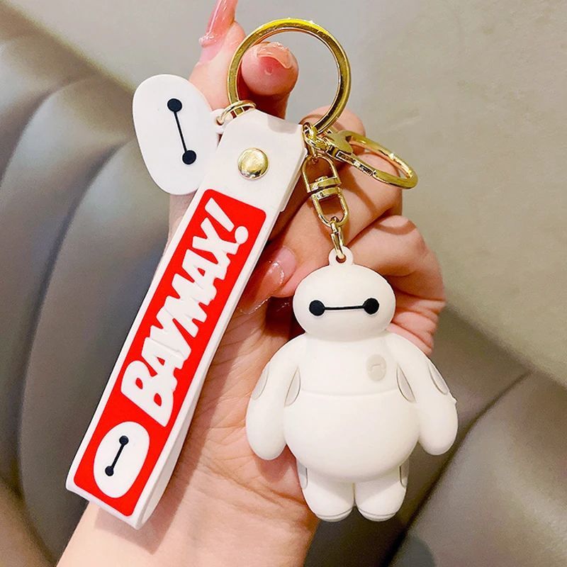 Baymax Keychains Cartoon Big Hero Six Doll Pendant Key Chain