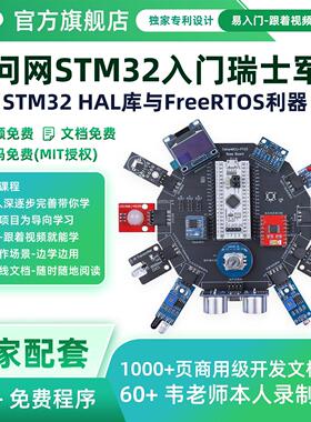 韦东山STM32F103最小板小蓝丸RTOS开发课程入门上手单片机开发
