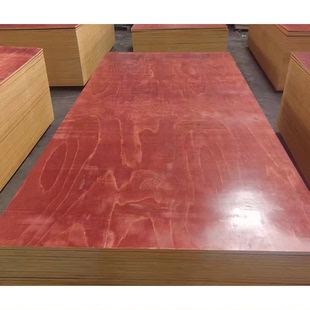 工地建筑模板红模板水泥支撑筑模板搭建隔楼板木板规格可定制加工