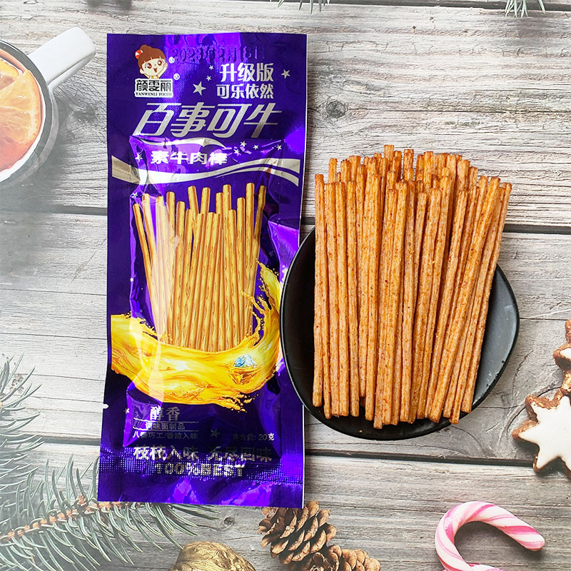 百事可牛素牛肉棒8090儿时怀旧零食辣条辣片麻辣条辣丝面筋零食品