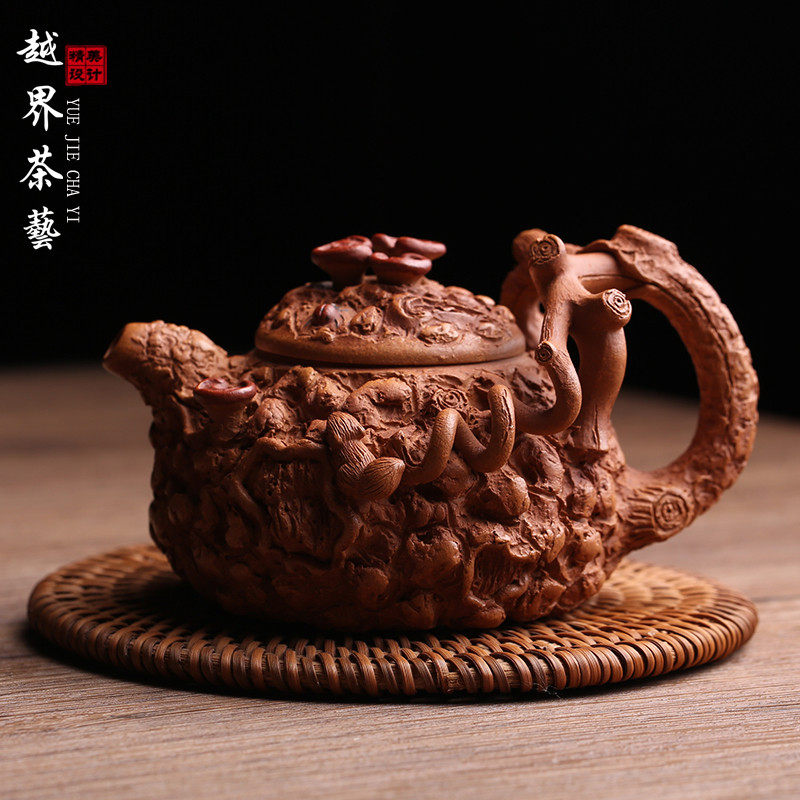 宜兴原矿紫砂壶松鼠供春壶纯全手工名家仿生花器泡茶壶功夫茶具