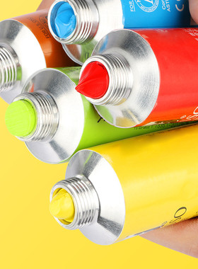 艺术家级油画颜料白色50毫升170ml单支大容量铝管装小支油画套装全套画材染料油画工具画家专用松节油画颜料