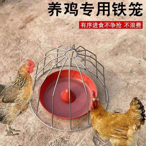 新款手提笼式喂鸡饲料鸡鸭笼子笼槽养鸡槽多功能食笼养殖厂家