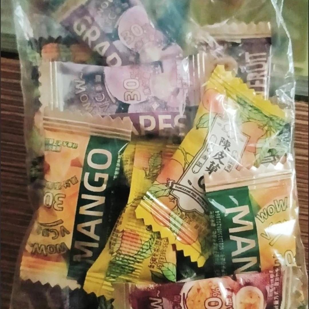高颜值商用小颗粒陈皮软糖水果话梅软糖办公室零食酸甜味糖果散装