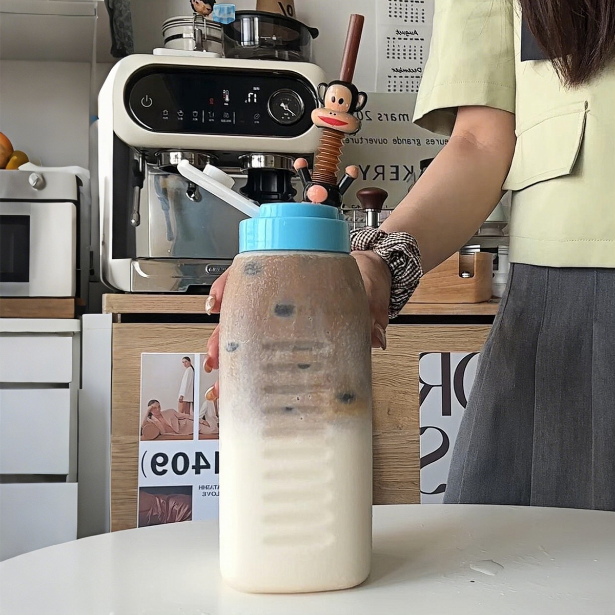 【旗舰店正品】夏日冷萃杯冷泡茶随手杯外出便携食品级冰镇咖啡冷