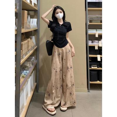 新品大码女装夏装搭配一整套盘扣上衣裤子胖mm显瘦遮肉新中式国风