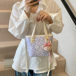 手提水 新品 超火小包包女式 2025新款 夏天印花斜挎包高级感洋气爆款