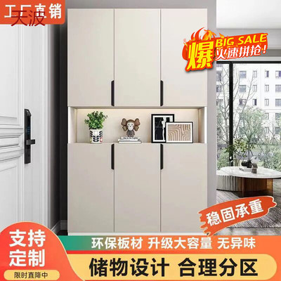 Kka实木入户鞋柜换鞋家用门口靠墙多功能玄关收纳一体置物阳台储