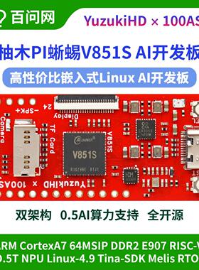 韦东山高性能Linux AI开发板自带NPU算力全志V851小核E907柚木PI