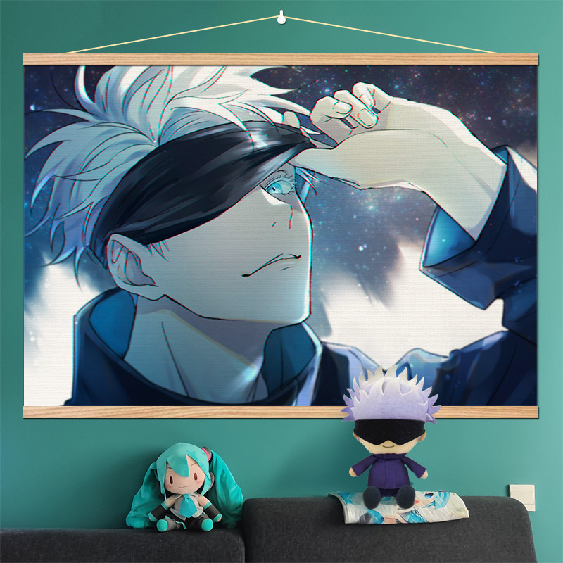 咒术回战高清定制挂画卧室客厅海报五条悟动漫周边虎杖悠仁伏黑惠