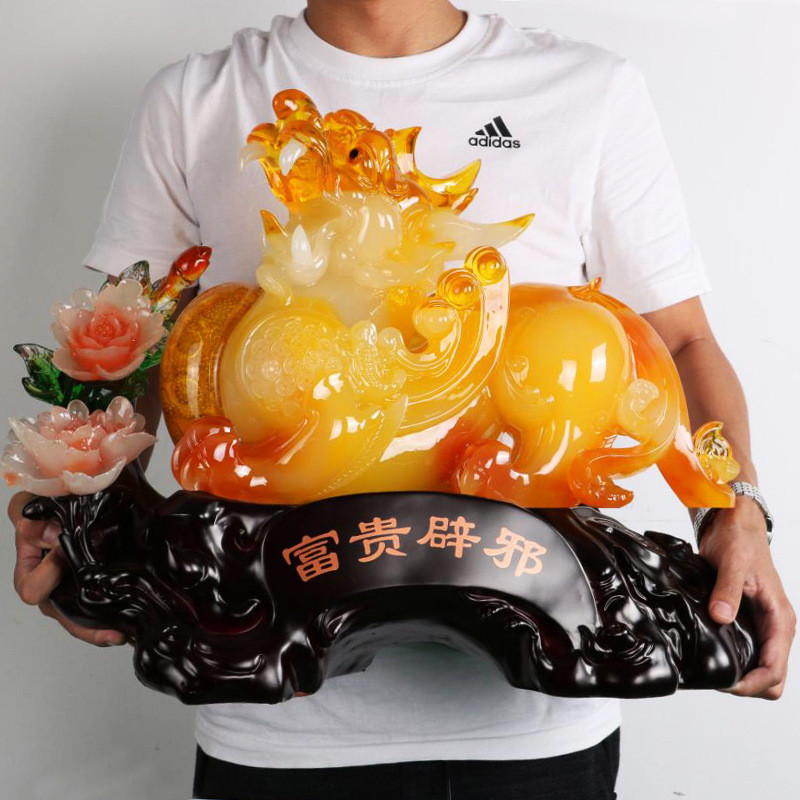 树脂工艺品大号貔貅摆件风水摆设开业乔迁新居入伙送礼品工厂批发