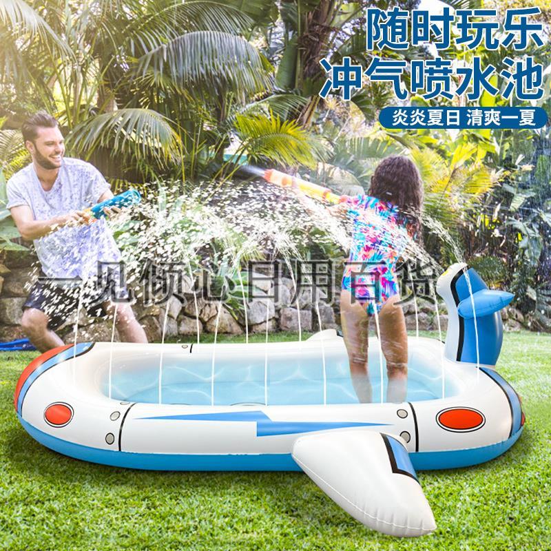 户外充气泳池儿童家用小孩子宝宝戏水玩具户外婴儿洗澡充气喷厂家