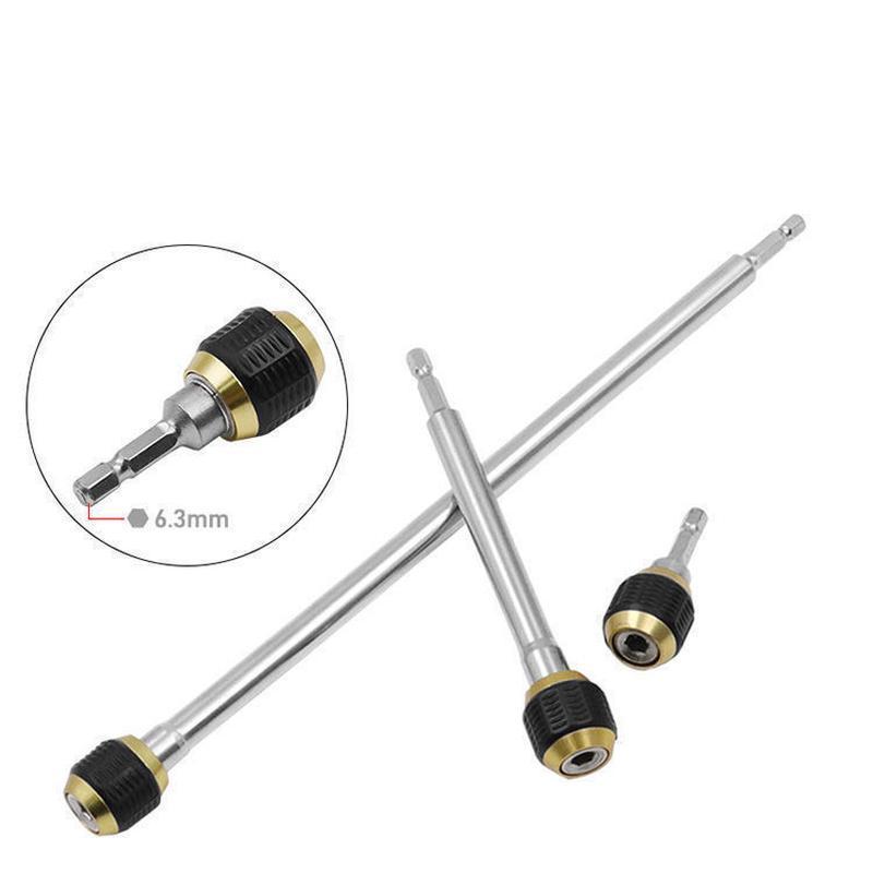 六角大头弹出式快脱套筒50/60/150/300mm加长快换接杆批头转接头