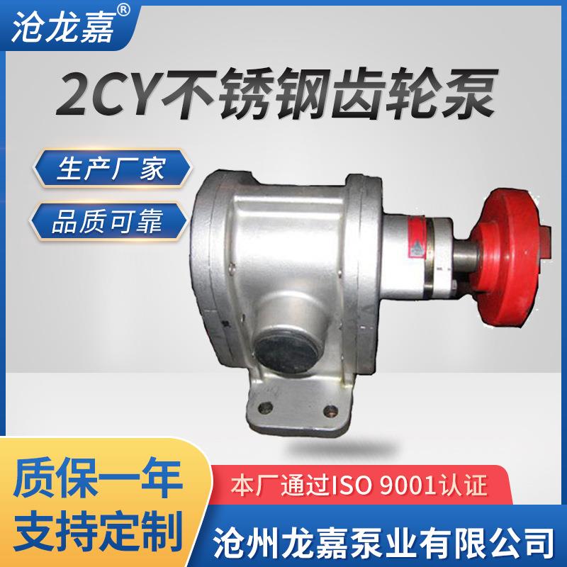 供应304不锈钢齿轮泵2CY1.08/2.1/3/4.2/7.5/12高温高压齿轮油泵