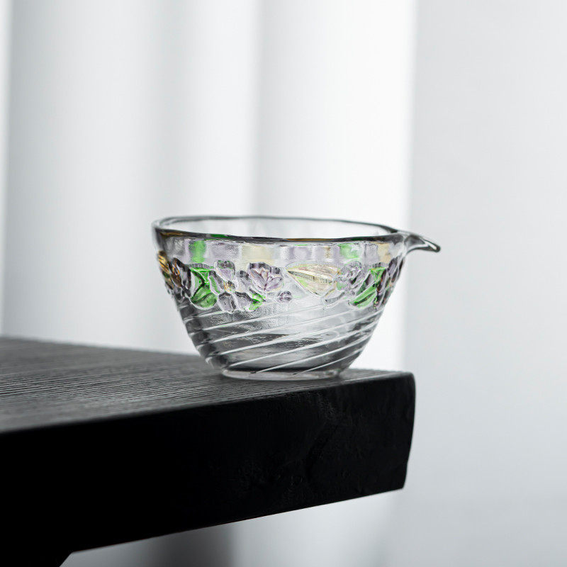 草木祠 水晶玻璃公道杯日式玻璃公杯茶具 茶海分茶器匀杯茶道配件,餐饮具,公道杯,淘宝优惠券,粉丝福利购,淘宝优惠卷