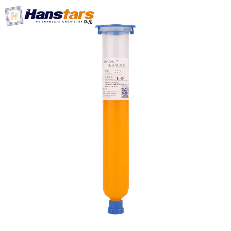 汉思HS711汽车电子csp底部填充剂芯片缝隙填充胶元器件固定绝缘胶