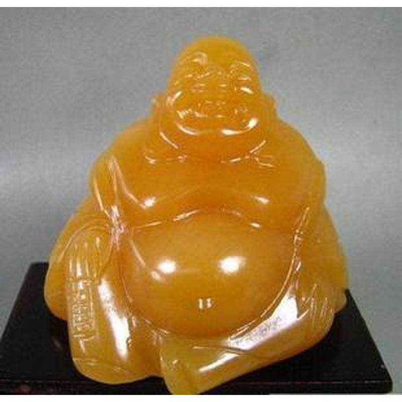 米黄玉佛摆件