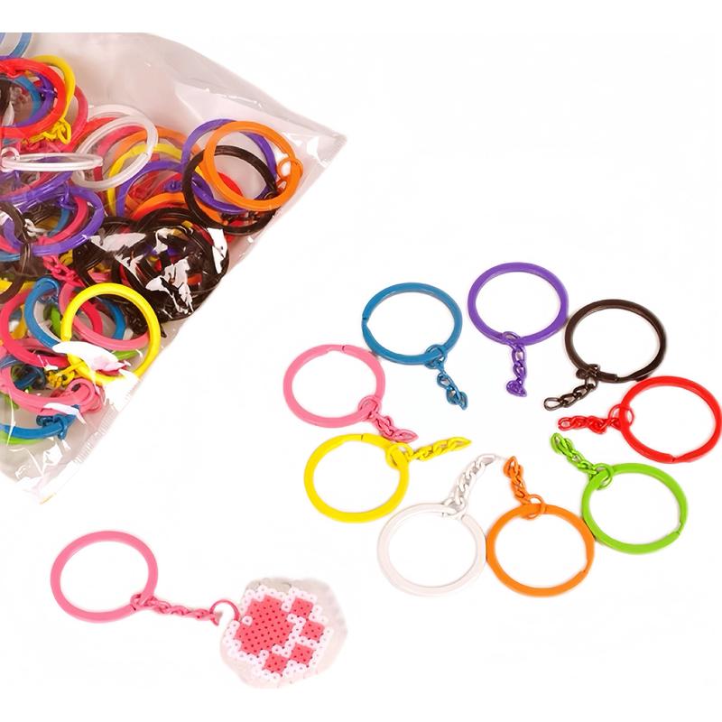 拼豆diy配件钥匙扣手机挂绳开口圈拼豆作品材料配件工具包