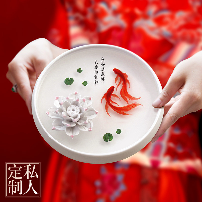 结婚礼物送新人高档实用闺蜜新娘老婆新婚周年纪念日diy手工摆件