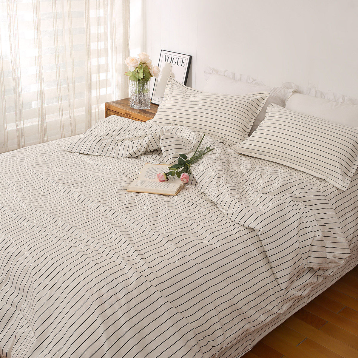 高档精梳棉老粗布床单纯棉被套加厚加密原棉粗布单双人床上四件套,床上用品,床单,淘宝优惠券,粉丝福利购,淘宝优惠卷