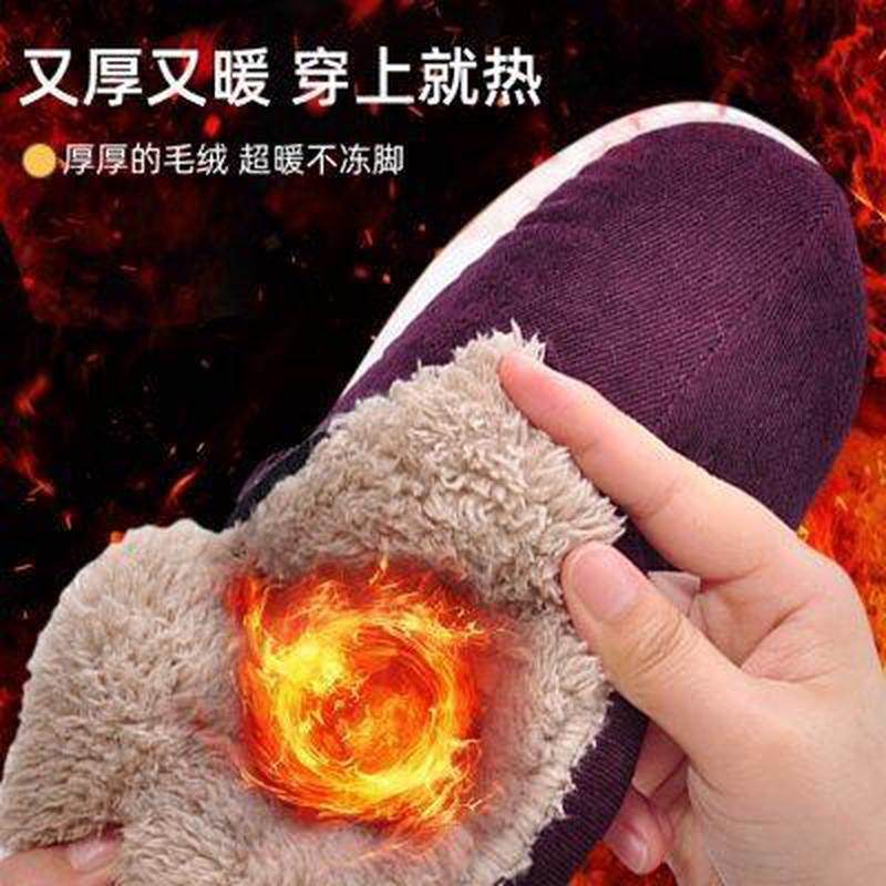 奶奶手工棉鞋女冬季保暖加绒居防滑牛筋底棉布红色包跟棉拖鞋男,居家布艺,居家棉拖/棉鞋,淘宝优惠券,粉丝福利购,淘宝优惠卷