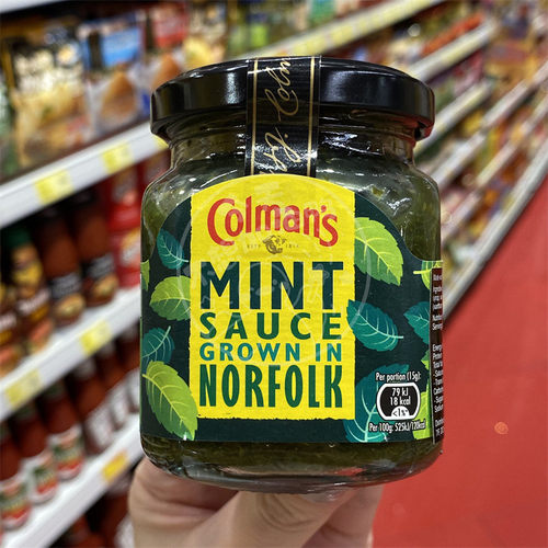 香港代购 英国进口COLMANS高文MINT SAUCE薄荷酱165g 烧烤蘸酱