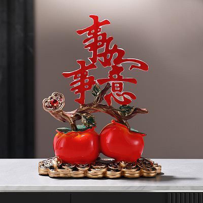 客厅玄关电视柜寓意喜庆装饰摆件中老年人礼物结婚闺蜜送新人礼品