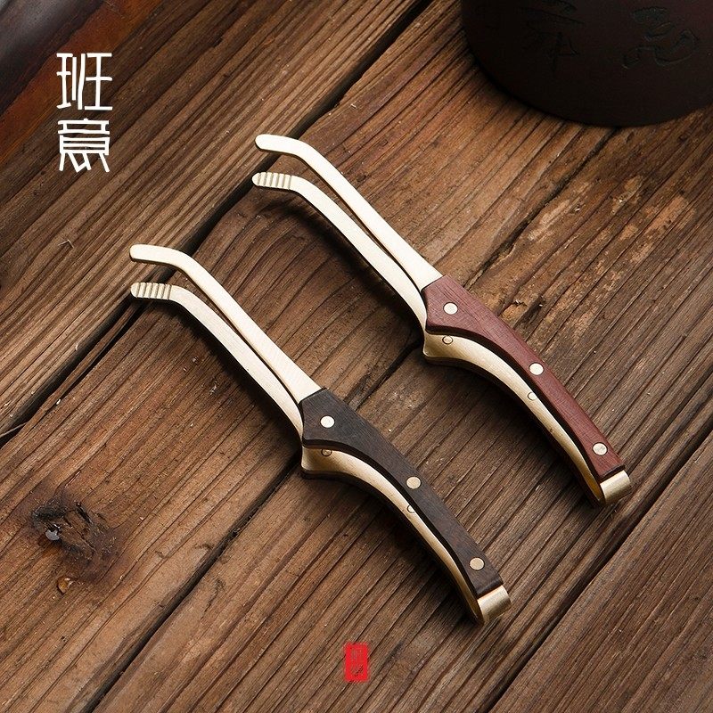 班意铜茶夹黑檀木柄用茶叶夹茶杯夹洗杯金属茶镊子茶具茶道配件,餐饮具,茶夹,淘宝优惠券,粉丝福利购,淘宝优惠卷