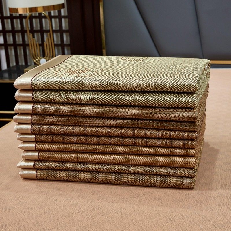 大一新生学生宿舍0.9m床三件套藤席草席夏天软席子1.2m单人冰丝席,床上用品,冰丝席,淘宝优惠券,粉丝福利购,淘宝优惠卷