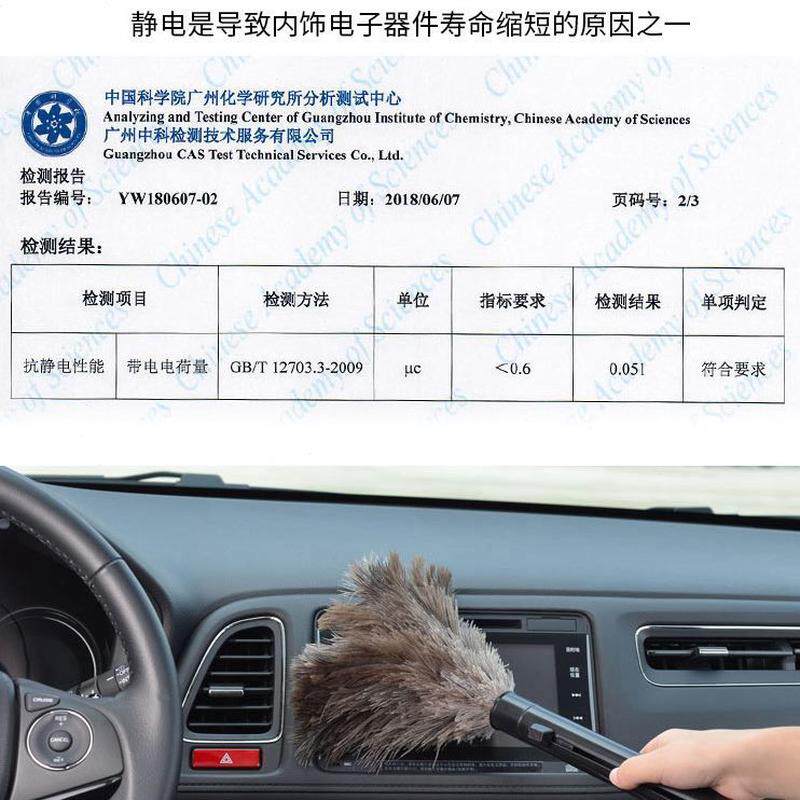 内饰掸子清洁用品鸡毛掸子汽车鸵扫灰出风口鸟刷子除尘毛清理车用