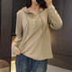 百搭大码 高品质显瘦内搭胖mm连帽抽绳纯色长袖 春夏韩版 女