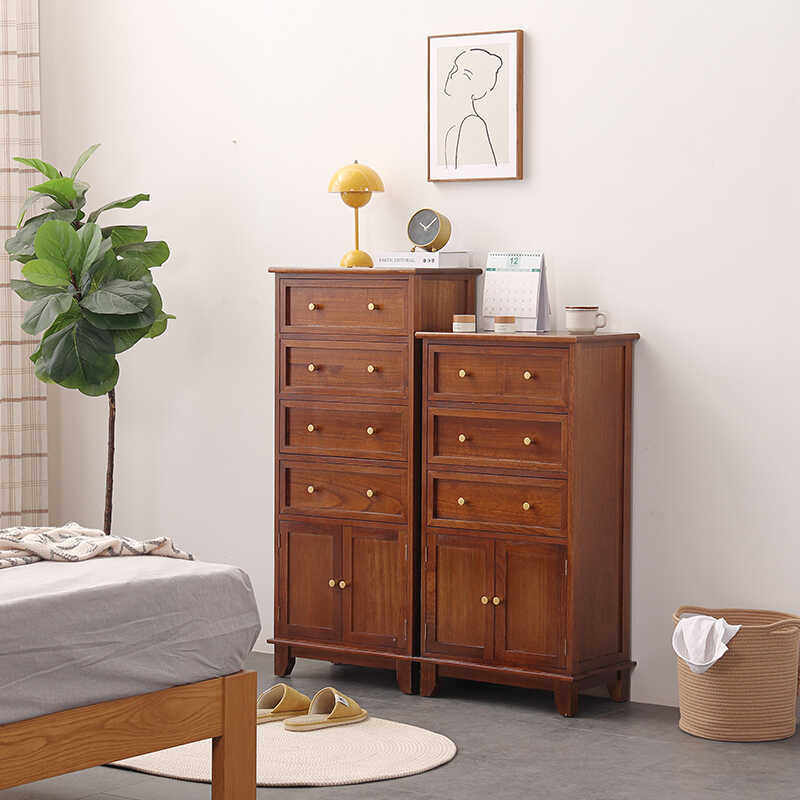 美式实木斗柜多层收纳柜家用抽屉式储物柜小型客厅边柜卧室床头柜,住宅家具,斗柜,淘宝优惠券,粉丝福利购,淘宝优惠卷