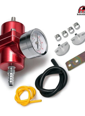 汽车改装燃油调压阀四方增压器0-140PSI可调喷油压调节器套件FPR