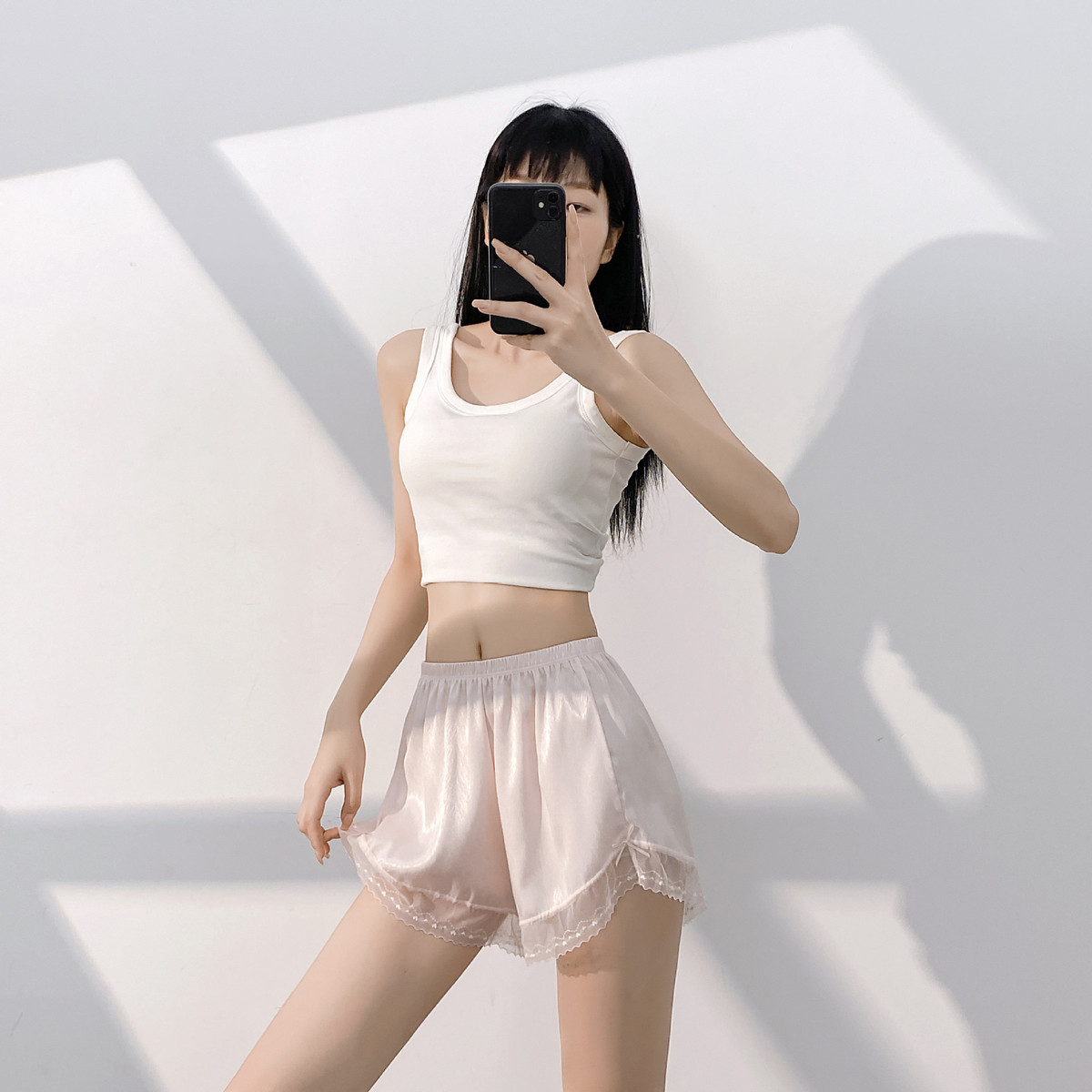 甜甜安全裤~冰丝打底裤防走光女2025新款夏季薄款不卷边可外穿女