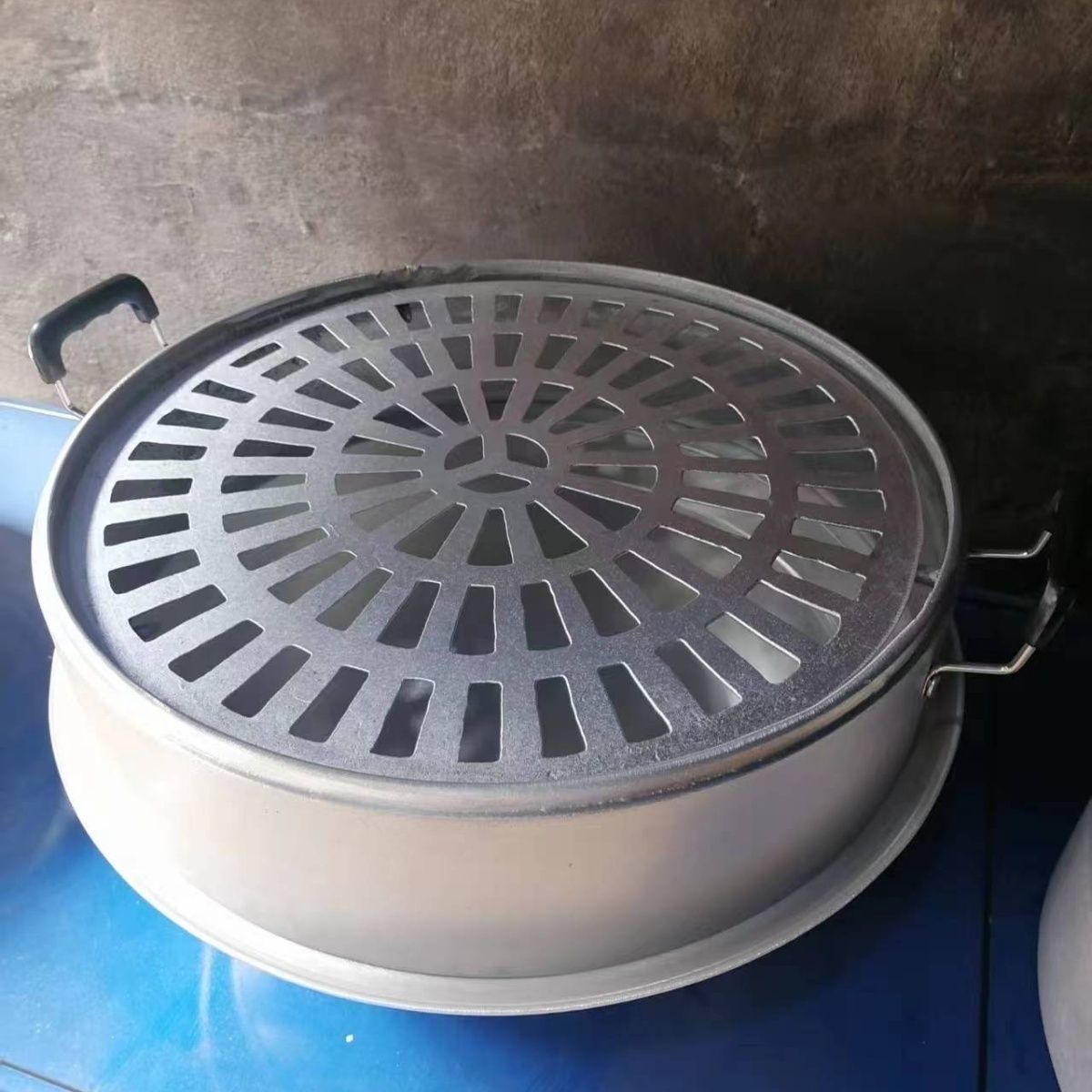 蒸锅老式加厚铝笼铝锅蒸馒头包子篦子家用三层铝蒸笼全铝柴火灶