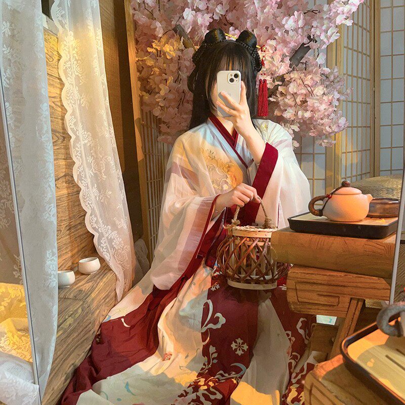 春忆汉阁【春夏】晋制女交领齐腰襦裙春秋日常魏晋风日常款