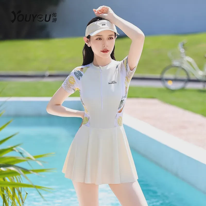 泳衣女款2025年新款连体微胖女孩遮肉显瘦游泳衣女士保守裙式泳装,运动/瑜伽/健身/球迷用品,连体泳衣,淘宝优惠券,粉丝福利购,淘宝优惠卷