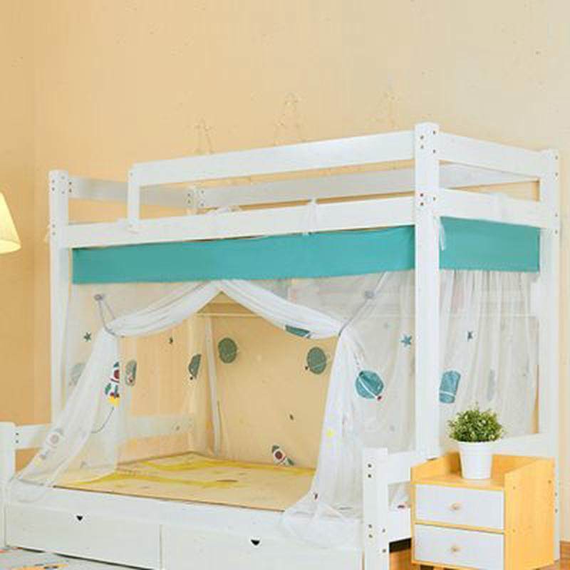 子母床下铺蚊帐下床梯形床专用儿童上下铺高低双层床不挡书架绣花,床上用品,蚊帐,淘宝优惠券,粉丝福利购,淘宝优惠卷