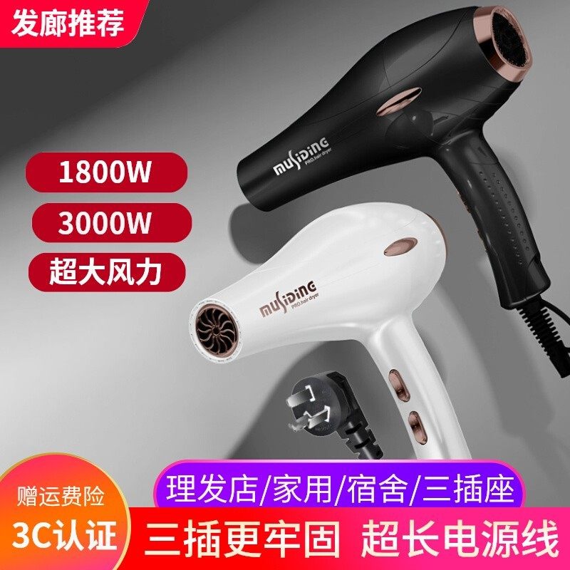 用理发店专用电吹风机三插头三孔插头大功率超大风力速干3叉座,个人护理/保健/按摩器材,电吹风,淘宝优惠券,粉丝福利购,淘宝优惠卷