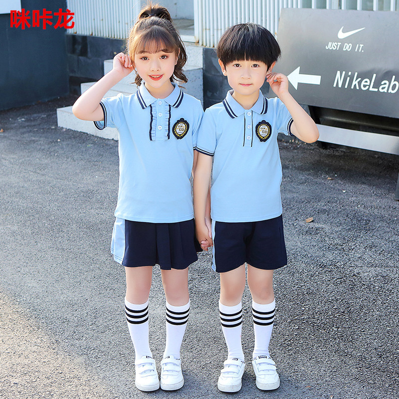 幼儿园园服夏装英伦风小学生校服夏季班服儿童六一大班毕业