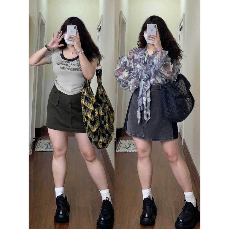 夏季新款2-300斤梨形身材胖mm大码牛仔女a字半裙潮,女装/女士精品,大码半身裙,淘宝优惠券,粉丝福利购,淘宝优惠卷