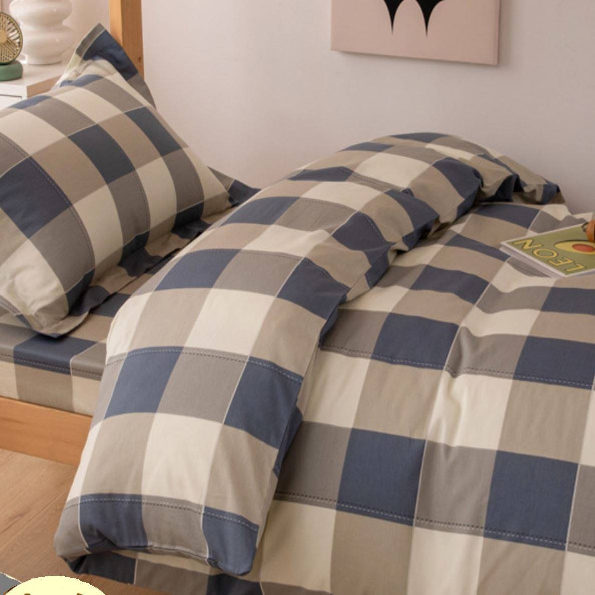 一纯棉床单全棉学生宿舍床上三件套被褥六件套寝室被套款床笠整套,床上用品,学生床品套件,淘宝优惠券,粉丝福利购,淘宝优惠卷