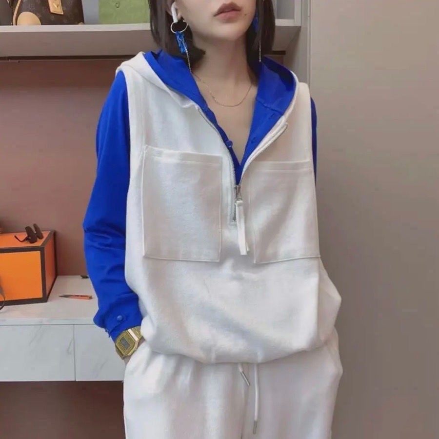 时尚连帽大口袋休闲马甲女2023秋冬季宽松拉链坎肩保暖无袖,女装/女士精品,卫衣/绒衫,淘宝优惠券,粉丝福利购,淘宝优惠卷