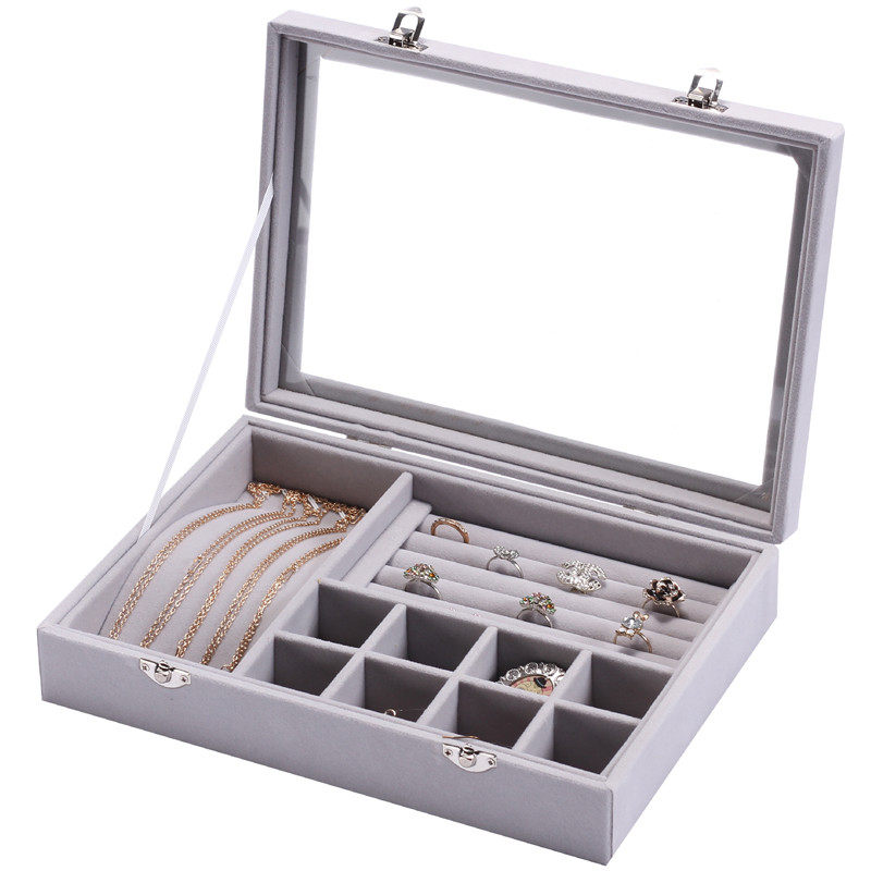 首饰收纳箱有盖多功能吊坠收纳盒子盘饰品珠宝箱首饰收藏道具,饰品/流行首饰/时尚饰品新,首饰盒,淘宝优惠券,粉丝福利购,淘宝优惠卷