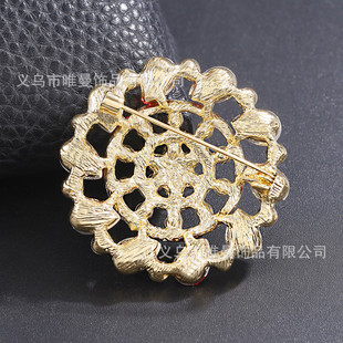 饰品 新款 时尚 水晶胸针女高档奢华气质大衣西装 别针配饰百搭装