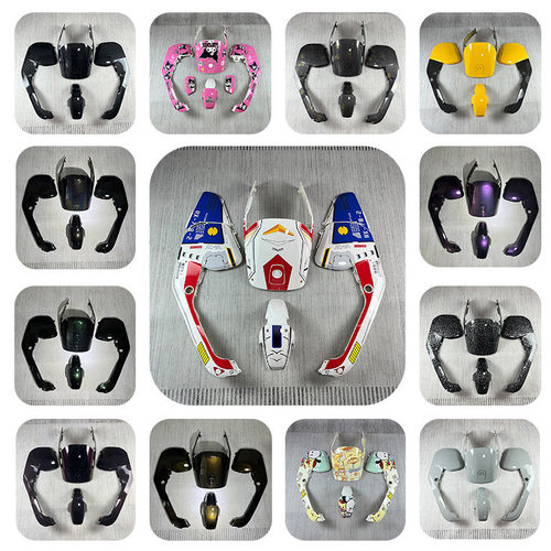 九号F系列爆裂纹车壳改装F90/F90M/F35/Fz110全套烤漆件定制外壳